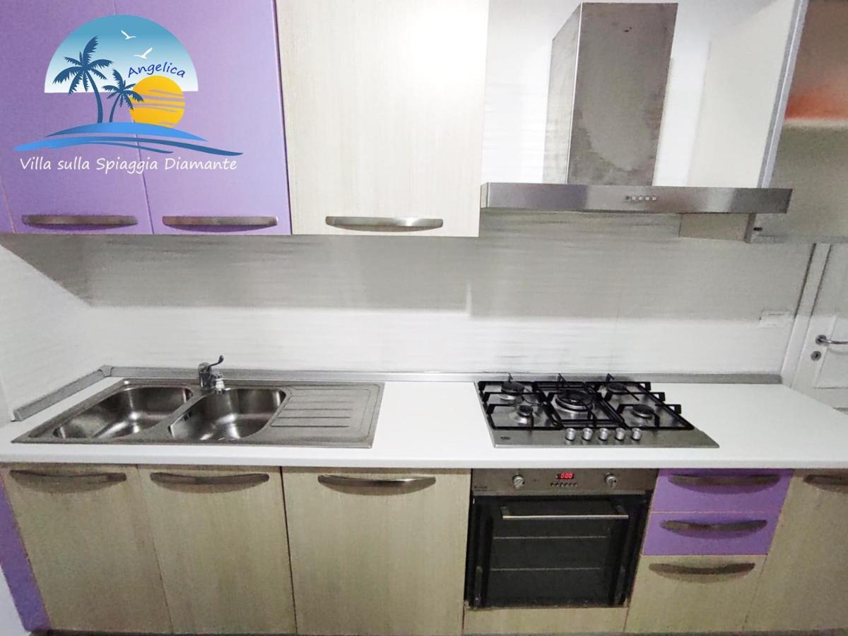 Villa Sulla Spiaggia Diamante เบลเวเดเร มาริตตีโม ภายนอก รูปภาพ