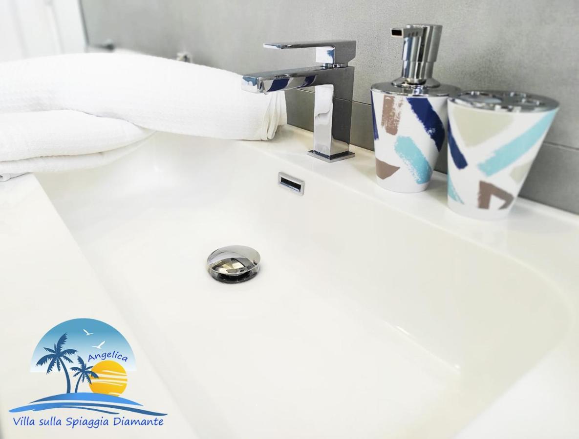 Villa Sulla Spiaggia Diamante เบลเวเดเร มาริตตีโม ภายนอก รูปภาพ