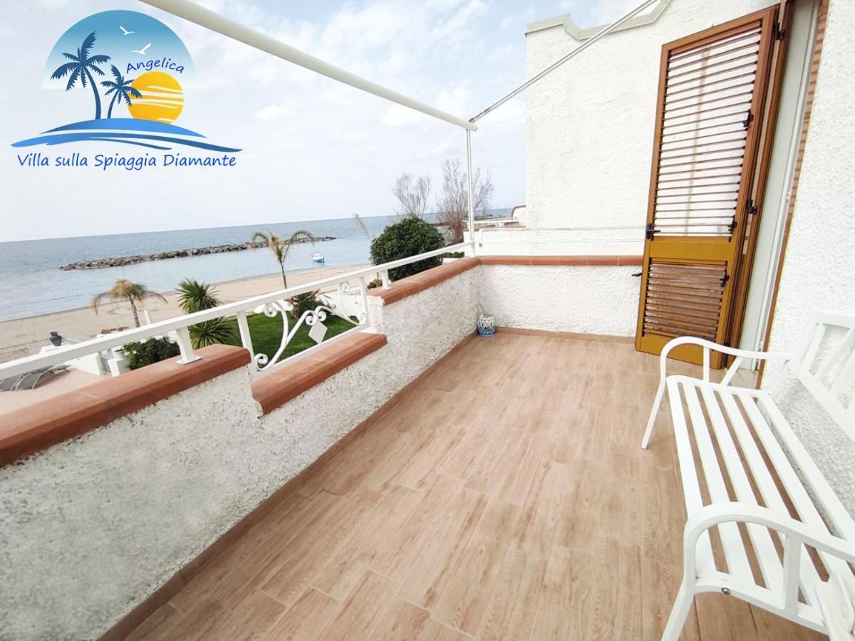 Villa Sulla Spiaggia Diamante เบลเวเดเร มาริตตีโม ภายนอก รูปภาพ